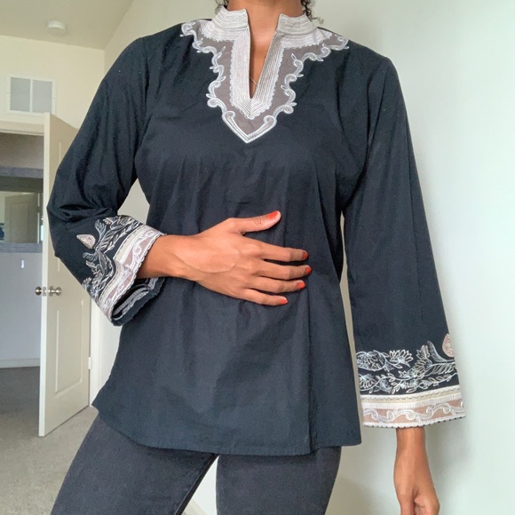 Tops - Cotton Ebroidered tunic